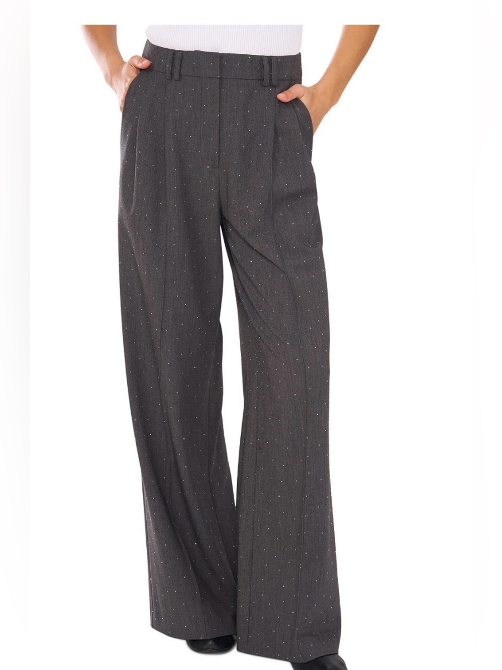 NWT 1. STATE rhinestone Pants inseam 32 in., length 43 in. Waist 16 inch (32).